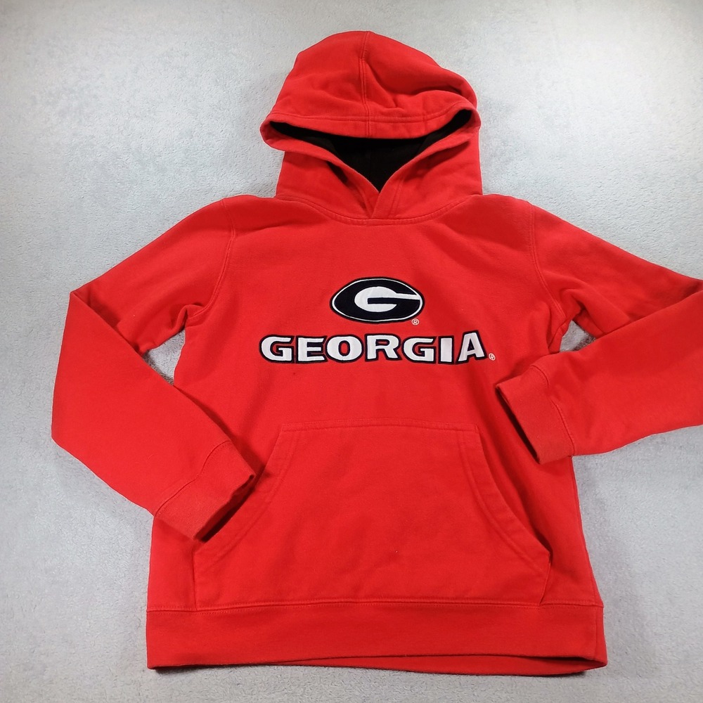 Gen 2 Kids Georgia Bulldogs Hoodie Red Small 8 Embroidered‎ Logo